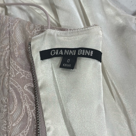 Gianni Bini Lace Dress Light Pink Blush Skater Dress Size 0 EUC - Picture 9 of 14